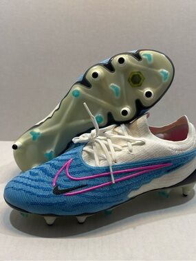 Nike Phantom GX Elite SG Pro AC Blue Soccer Cleats FD0258-446 Men’s Size 9